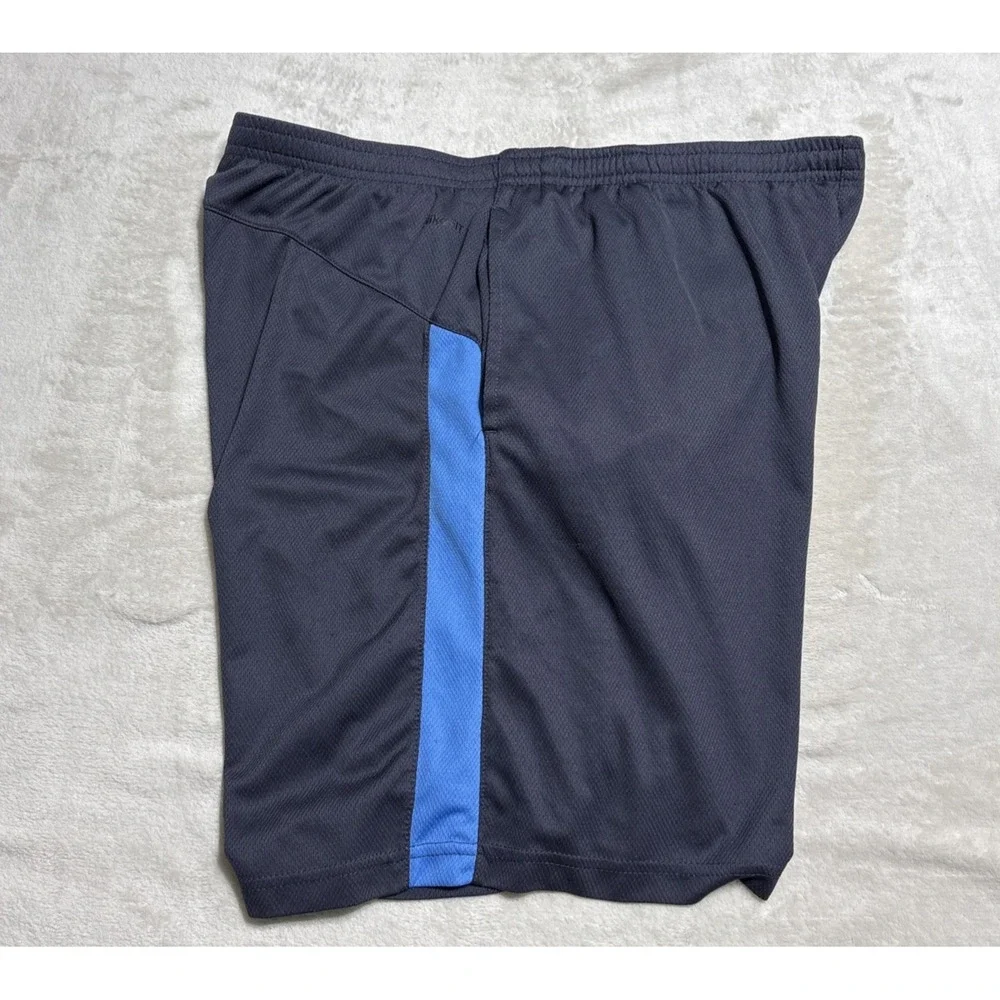 Nike Athletic Shorts Mens Large Blue FitDry Brief Lined Embroidered Logo Vintage